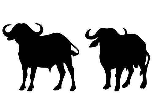 500x350 Buffalo Silhouette Vector Free Download Silhouette Clip Art