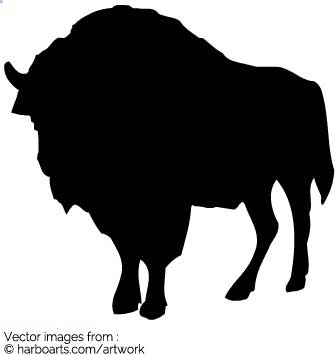 335x355 Download Buffalo Silhouette