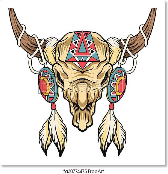 Free Art Print Of Buffalo Skull Buffalo Skull Vector Art 561x581 Free Art Print Of Buffalo Skull Buffalo Skull Vector Art