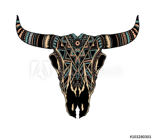 Buffalo Skull Native American Totem 500x456 Buffalo Skull Native American Totem