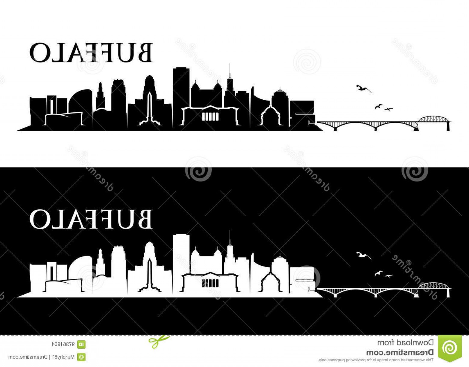 1560x1222 Stock Illustration Buffalo Skyline New York Vector Illustration