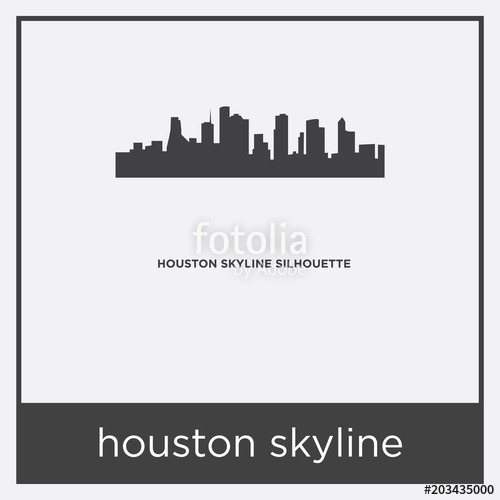 500x500 Buffalo Skyline Icon Isolated On White Background Stock Image