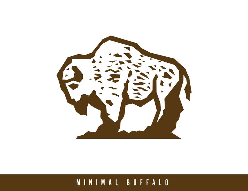 Minimal Buffalo Vector Etsy 794x613 Minimal Buffalo Vector Etsy