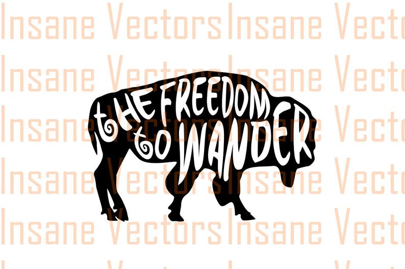 794x529 Buffalo Vector Silhouette Clip Art Image Wander Vector Etsy