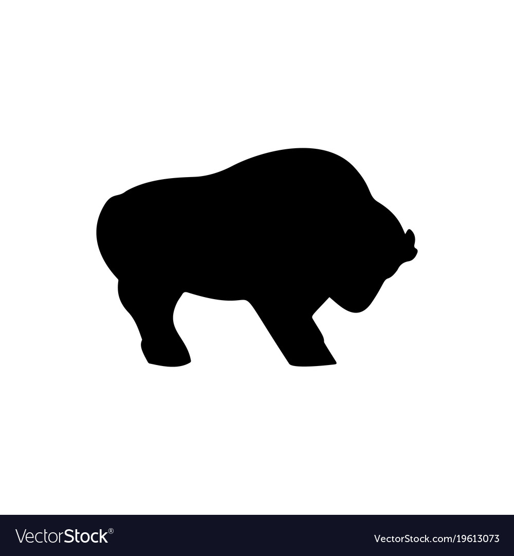 1000x1080 Collection Of 'buffalo Silhouette Vector' Download More Than