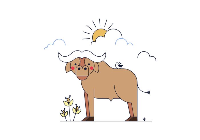 700x490 Buffalo Free Vector Art