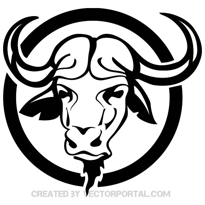 660x660 Buffalo Head Free Image Free Vector