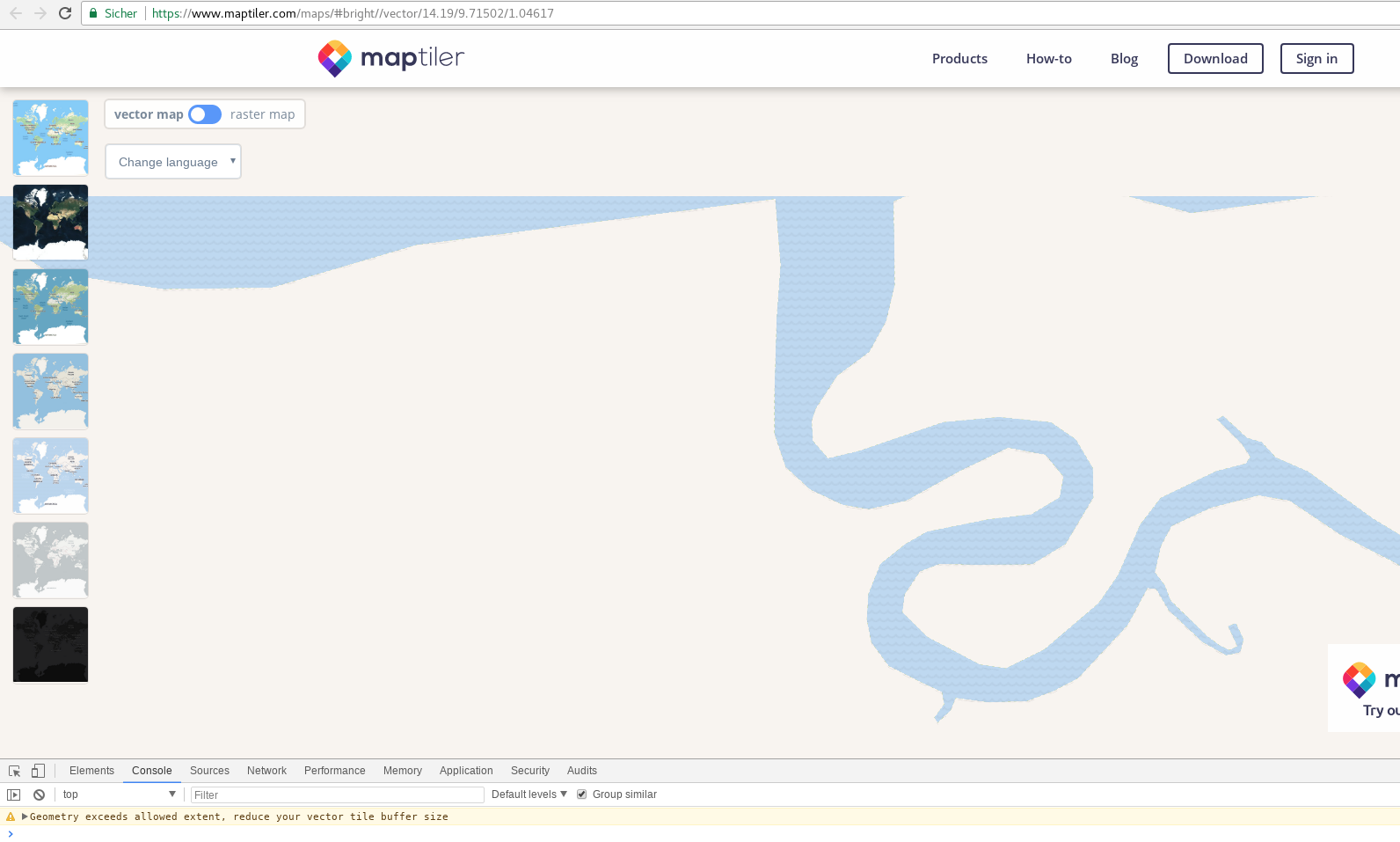 1592x957 Geometry Exceeds Allowed Extent, Reduce Your Vector Tile Buffer