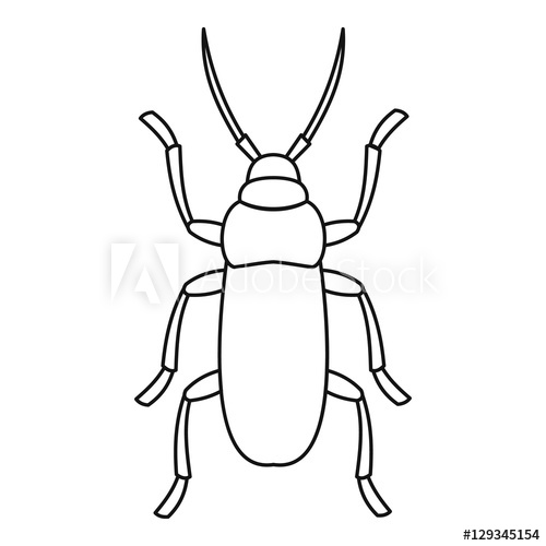 500x500 Beetle Bug Icon Outline Illustration Of Beetle Bug Vector Icon