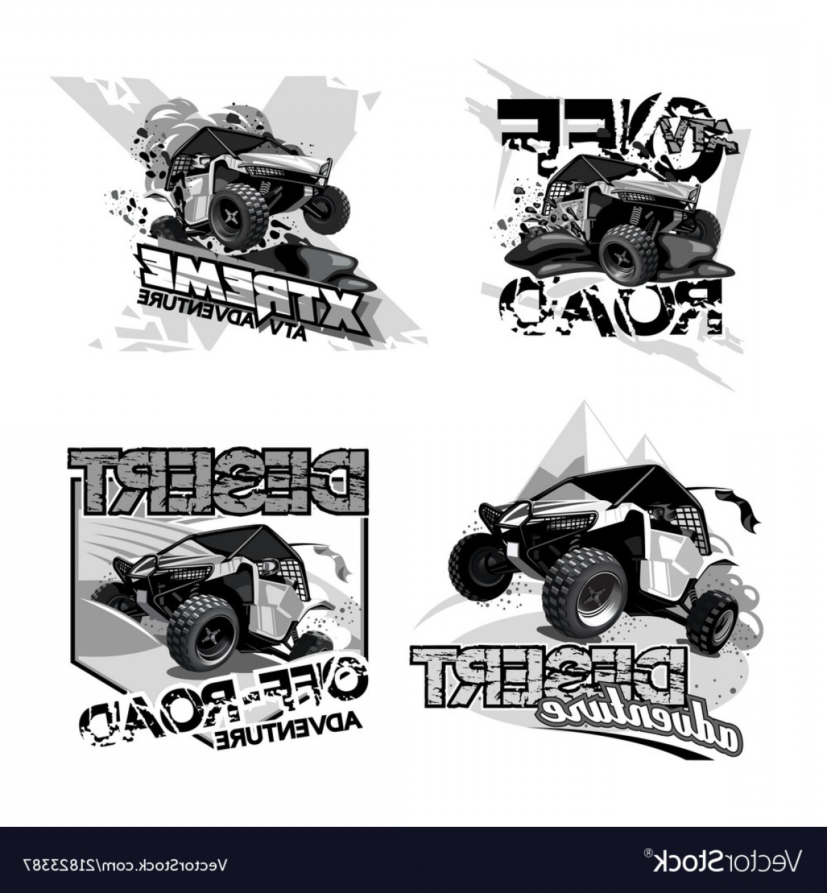 1200x1296 Off Road Atv Buggy Black And White Logo Vector Soidergi