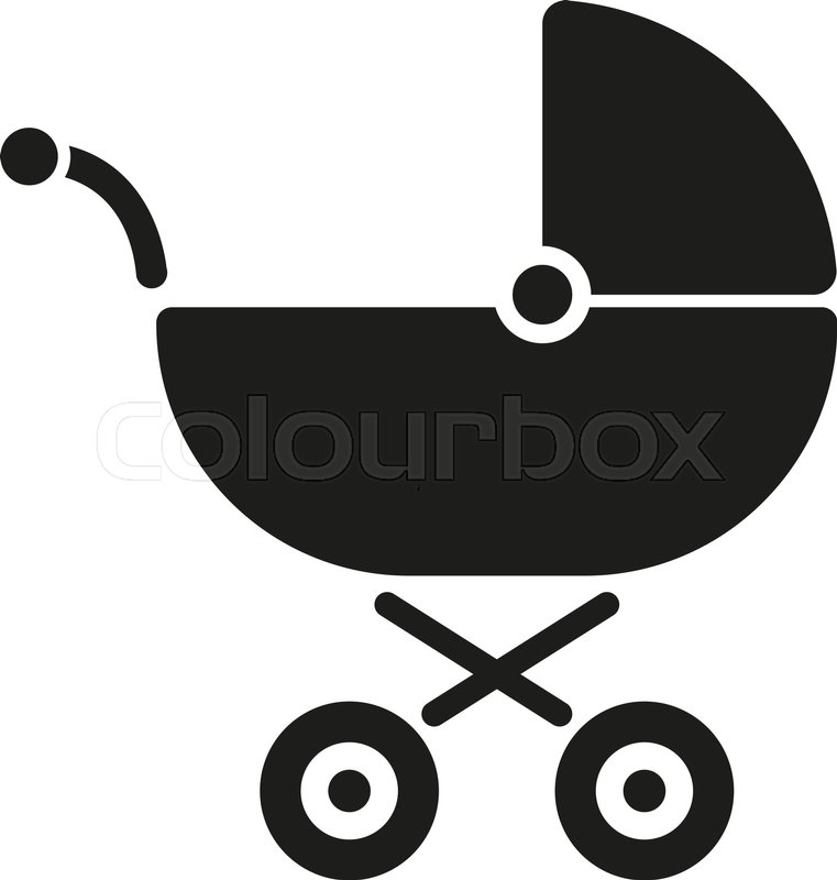 761x800 Pram Icon Baby Buggy Vector Design Stock Vector Colourbox