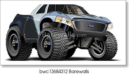 435x252 Vector Cartoon Buggy, Art Print Barewalls Posters Prints