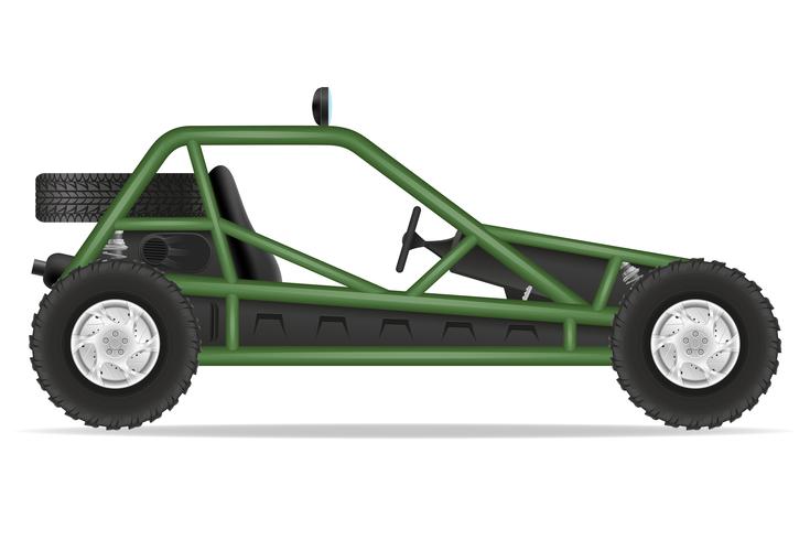 735x490 Atv Car Buggy Off Roads Vector Illustration
