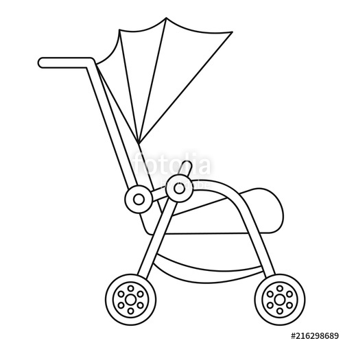 500x500 Buggy Icon Outline Buggy Vector Icon For Web Design Isolated