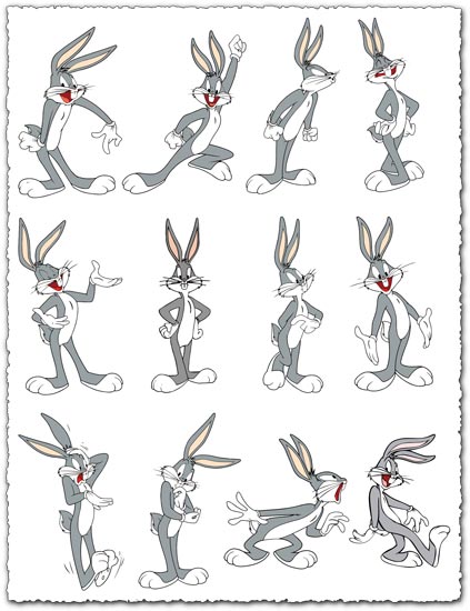 Bugs Bunny Vector 423x550 Bugs Bunny Vector
