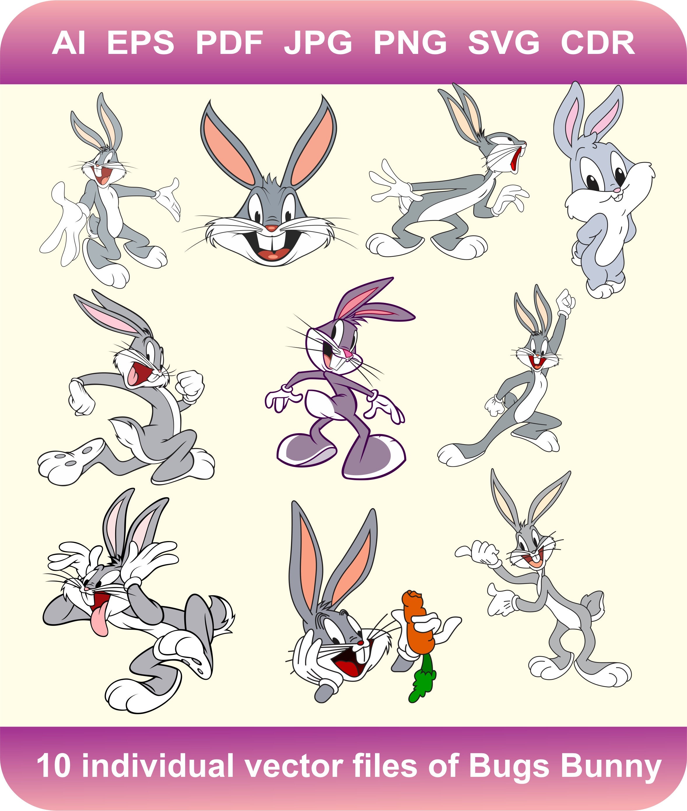 Bugs Bunny Vector at Vectorified.com | Collection of Bugs Bunny Vector ...