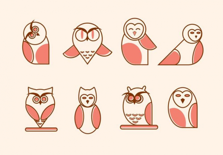 720x503 Flat Owl Vectors