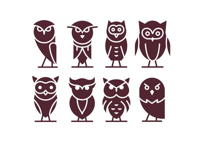 700x490 Vector Buho Icons