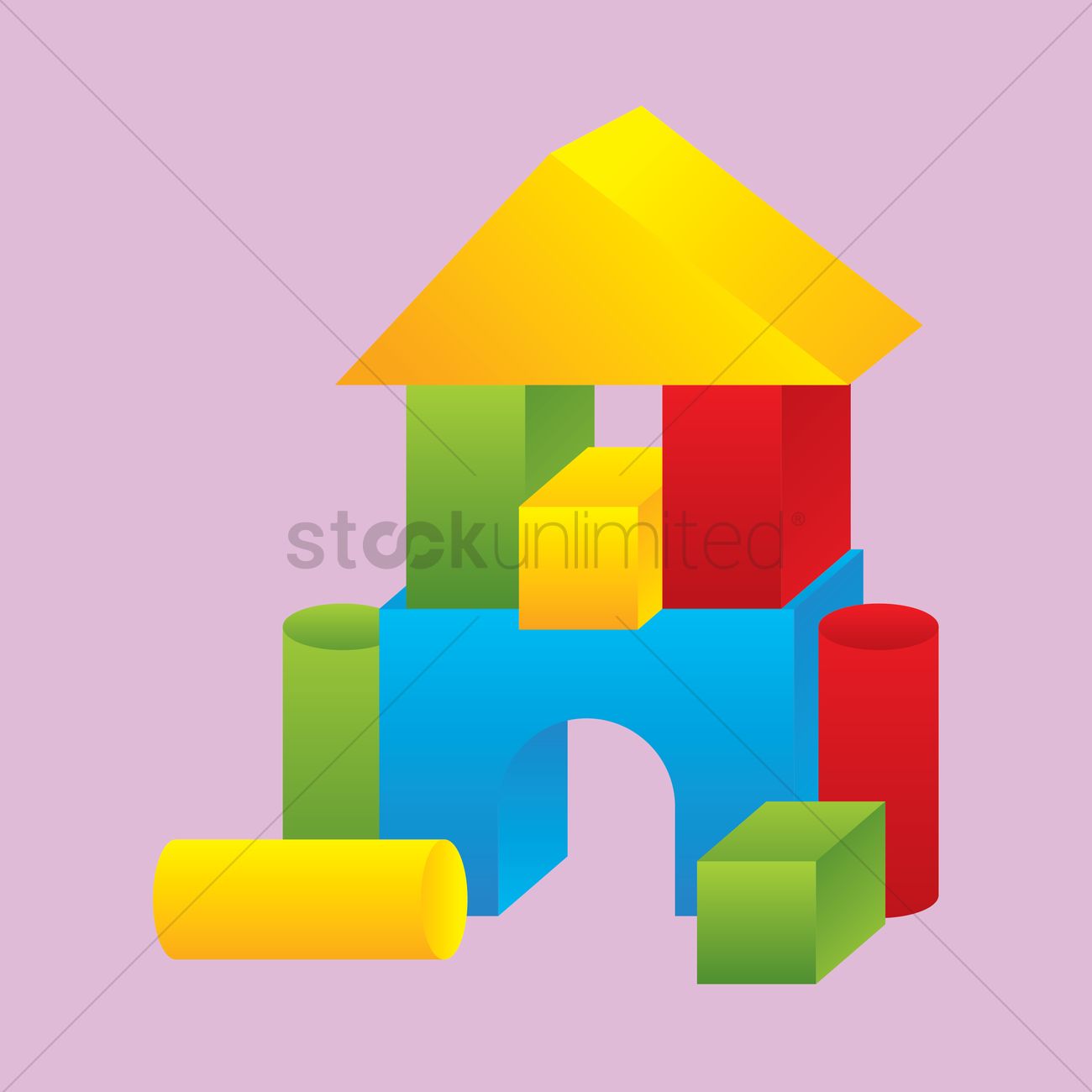 Building Blocks Vector Image 1300x1300 Building Blocks Vector Image