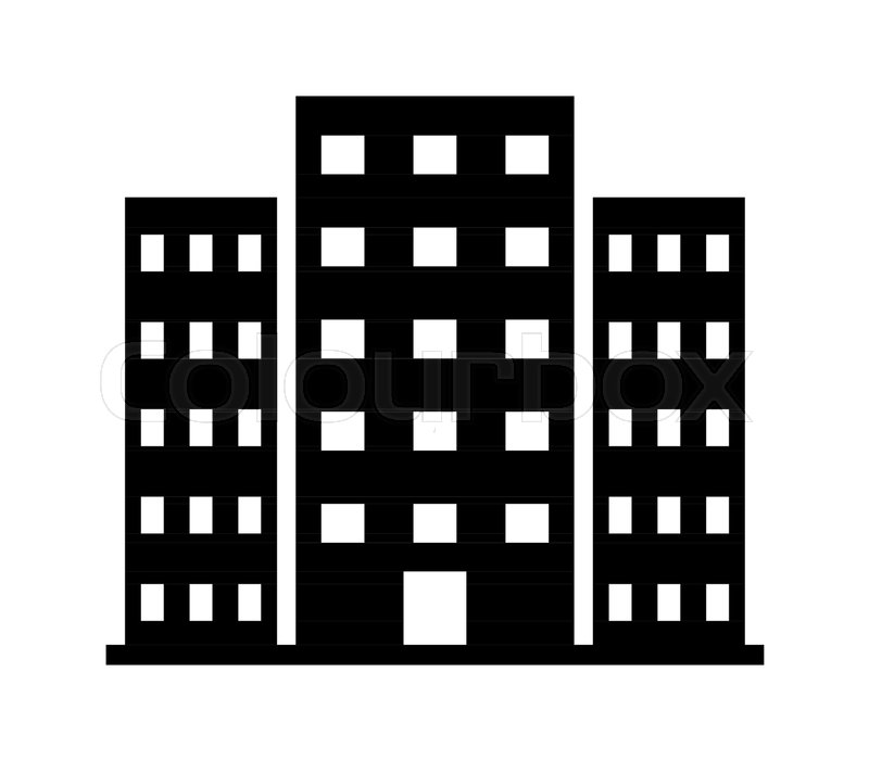 Office Building Icon Stock Vector Colourbox 800x700 Office Building Icon Stock Vector Colourbox