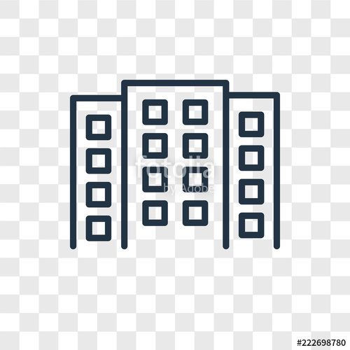 Building Icons Isolated On Transparent Background Modern 500x500 Building Icons Isolated On Transparent Background Modern