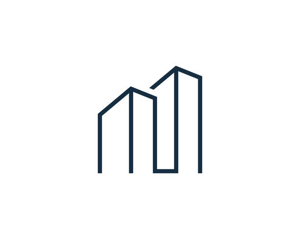 Real Estate Building Logo Icon Vector 613x490 Real Estate Building Logo Icon Vector