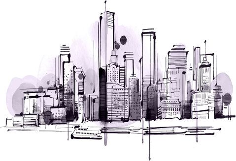 Building City Outline Free Vector Download 479x328 Building City Outline Free Vector Download