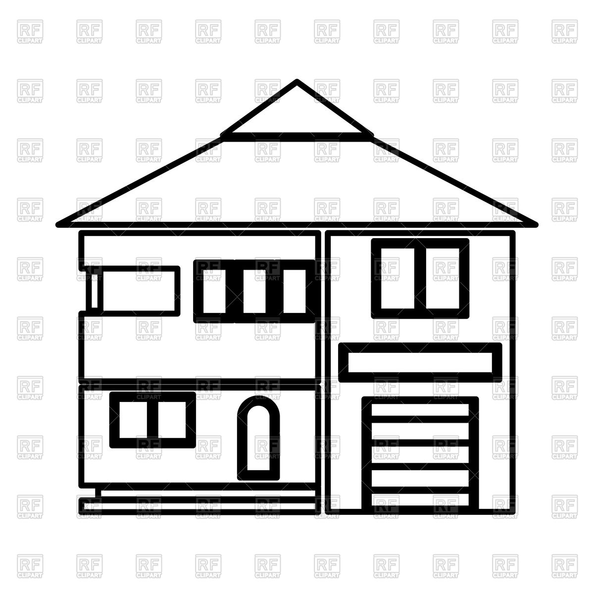 House Outline On White Background 1200x1200 House Outline On White Background