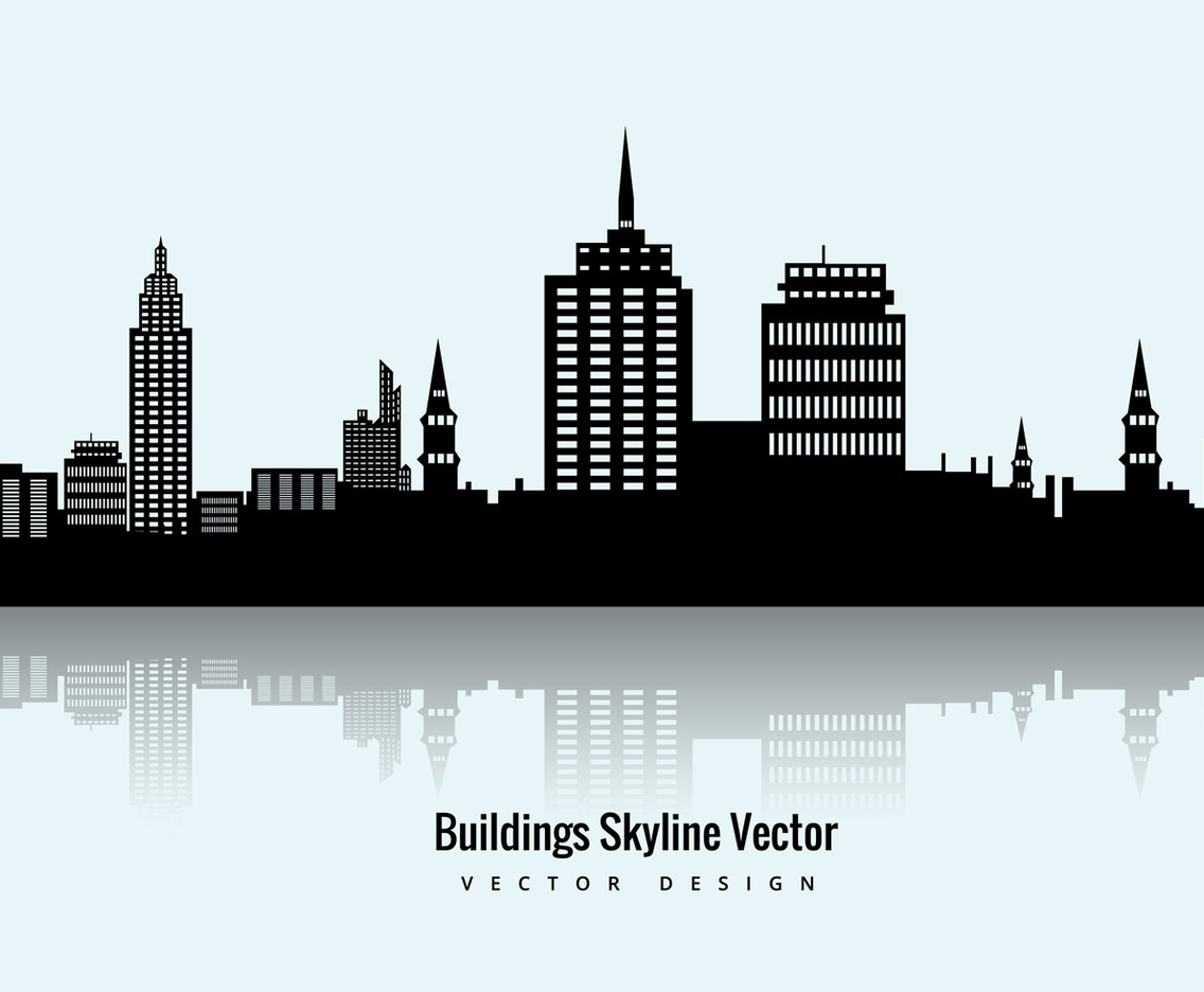 1136x936 Buildings Skyline Vector Vector Art Graphics