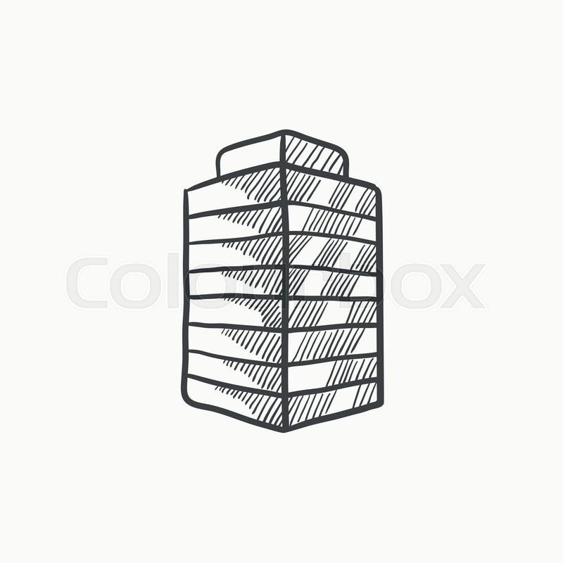 800x800 Office Building Vector Sketch Icon Stock Vector Colourbox