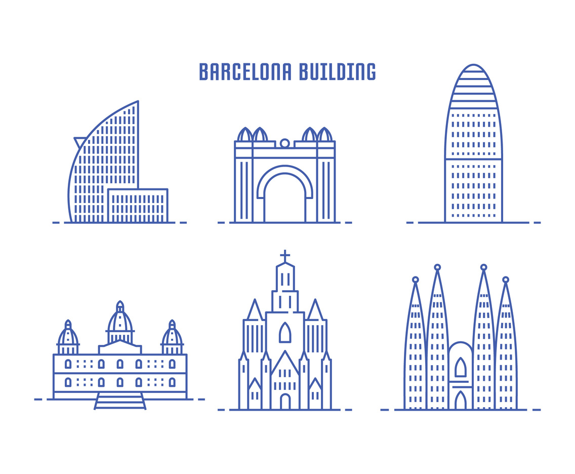 Barcelona Building Vector Art Graphics 1136x936 Barcelona Building Vector Art Graphics