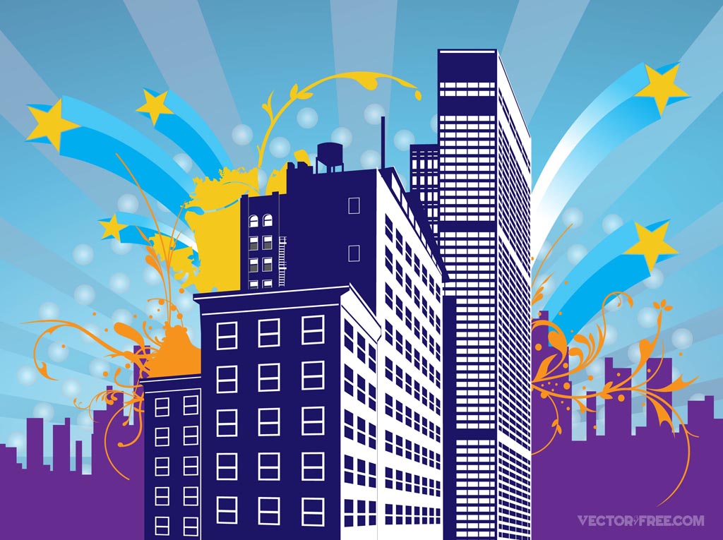 Urban Building Graphics Vector Art Graphics 1024x765 Urban Building Graphics Vector Art Graphics