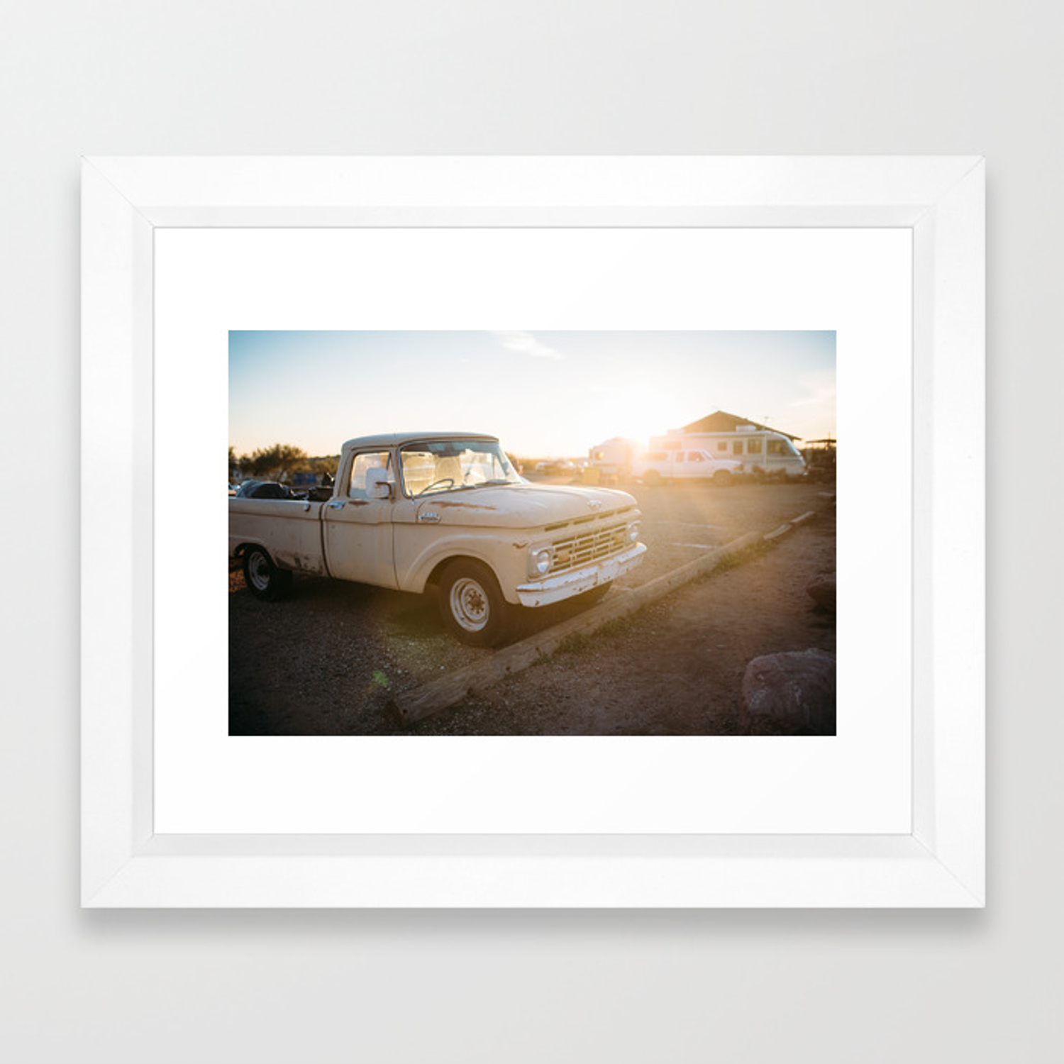 1500x1500 Built Ford Tough Framed Art Print