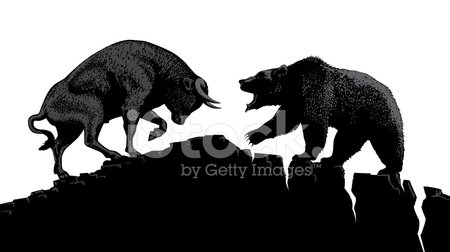 450x252 Bull Vs Bear Stock Vectors