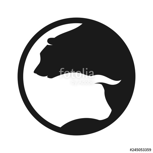 500x500 Bear And Bull Vector Logo Stock Image And Royalty Free Vector