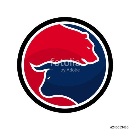 500x500 Bull And Bear Vector Logo Stock Image And Royalty Free Vector