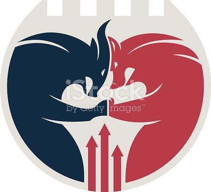 436x396 Vector Illustration Of Bull Versus Vector Symbols