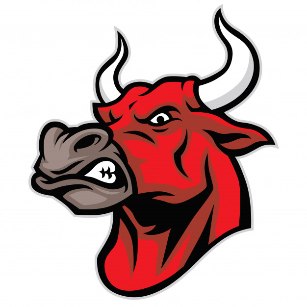 Bull Head Mascot In Tough Face Vector Premium Download 626x626 Bull Head Mascot In Tough Face Vector Premium Download