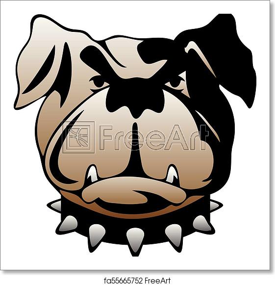 Free Art Print Of Guard Dog Face Vector Illustration Pit Bull 561x581 Free Art Print Of Guard Dog Face Vector Illustration Pit Bull