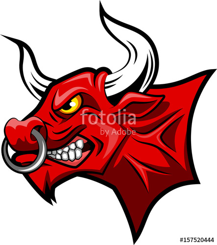 Red Bull Mascot Face Vector Illustration Stock Image And Royalty 443x500 Red Bull Mascot Face Vector Illustration Stock Image And Royalty