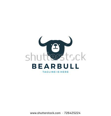 Bear Bull Head Face Logo Vector Icon Template Illustration 450x470 Bear Bull Head Face Logo Vector Icon Template Illustration