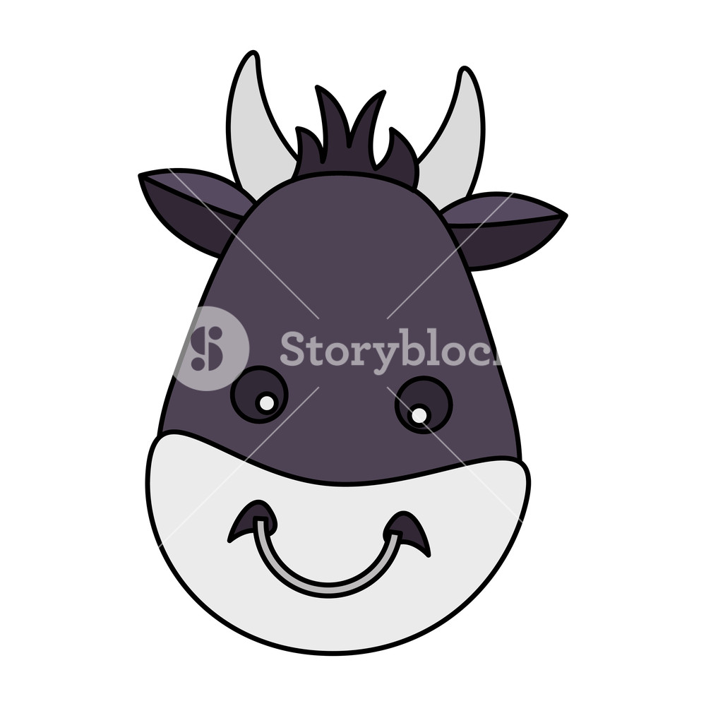 Bull Face Animal On White Background Vector Illustration Royalty 1000x1000 Bull Face Animal On White Background Vector Illustration Royalty