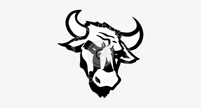 820x441 Bull Head Vector Png