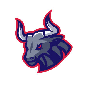 300x300 Bull Head Mascot Logo Vector Buy The Logo Vector Format Scalable