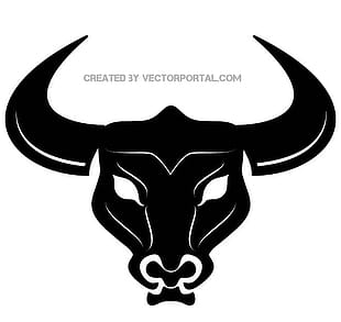 310x293 Bull Head With Sharp Horns Vector Free Graphics Uihere