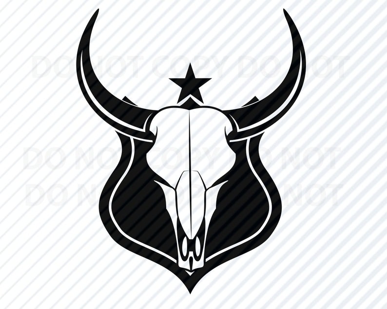 794x635 Bulls Skull Logo Clipart Cow Skull Clip Art Etsy