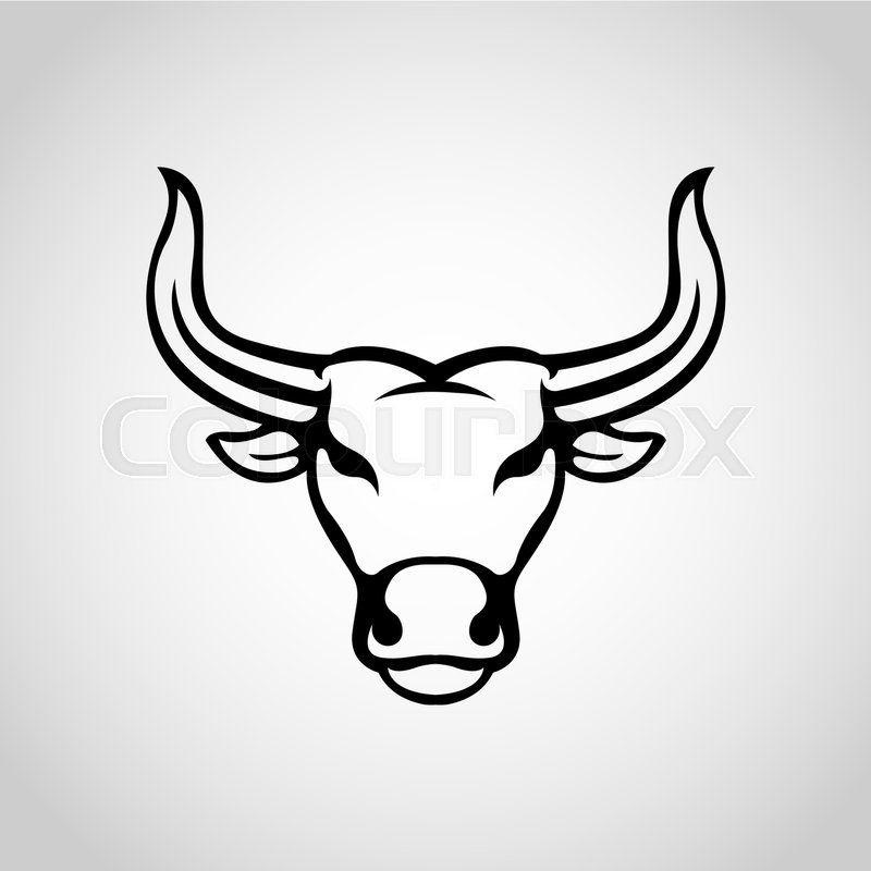 800x800 Bull Logo Vector Icon Design Stock Vector Colourbox