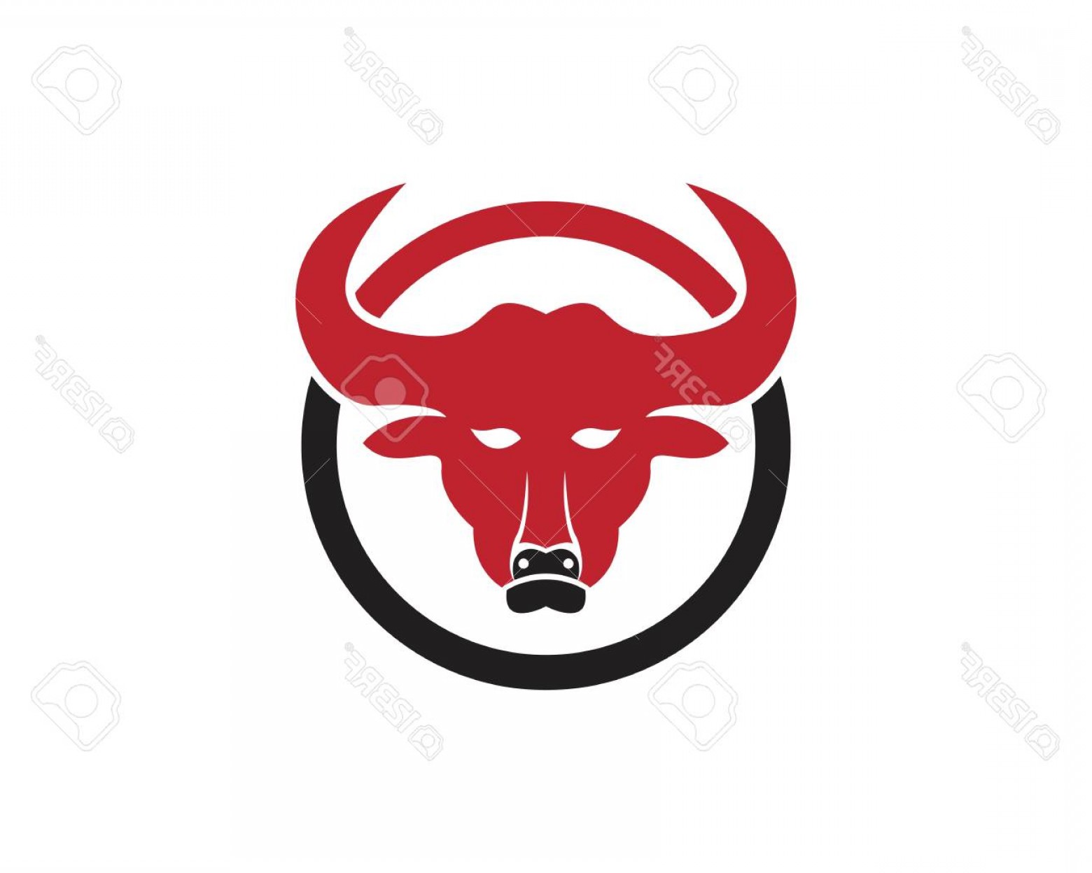 1560x1248 Photostock Vector Bull Head Icon Logo Vector Template Hoodamathrun