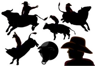 310x217 Free Rodeo Bull Rider Vector Free Vectors Ui Download