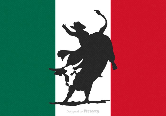 700x490 Free Rodeo Bull Rider Vector